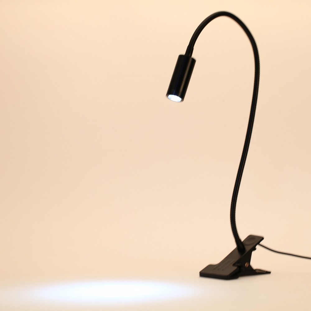 8W Flexible LED Klemmleuchte Schreibtischlampe Leselampe Tischlampe Büro Lupe 