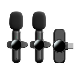 Lavalier Mikrofon Wireless für Android kabelloses Plug-Play Mikrofon Rauschunterdrückung automatische Synchronisierung Keine APP/USB-C