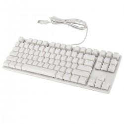 Mini Mechanisch Tastatur RGB Beleuchtung Kompakt 87-Tasten Keyboard