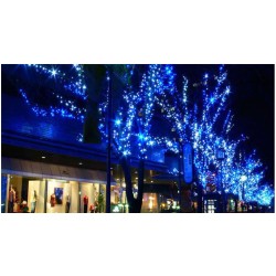 Lichterkette Kupferdraht Lichter Leiste 20M für Weihnachten Blau