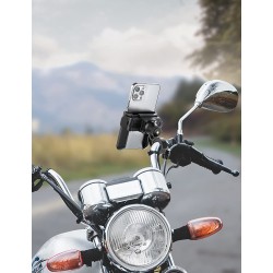 Handyhalterung Fahrrad Universal Motorrad Handyhalter mit 360 Drehen für 3.5-7.0 Zoll Smartphone 