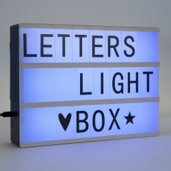 Lichtkasten Leuchttablett Leuchttisch Buchstaben LED Farbwechsel A4