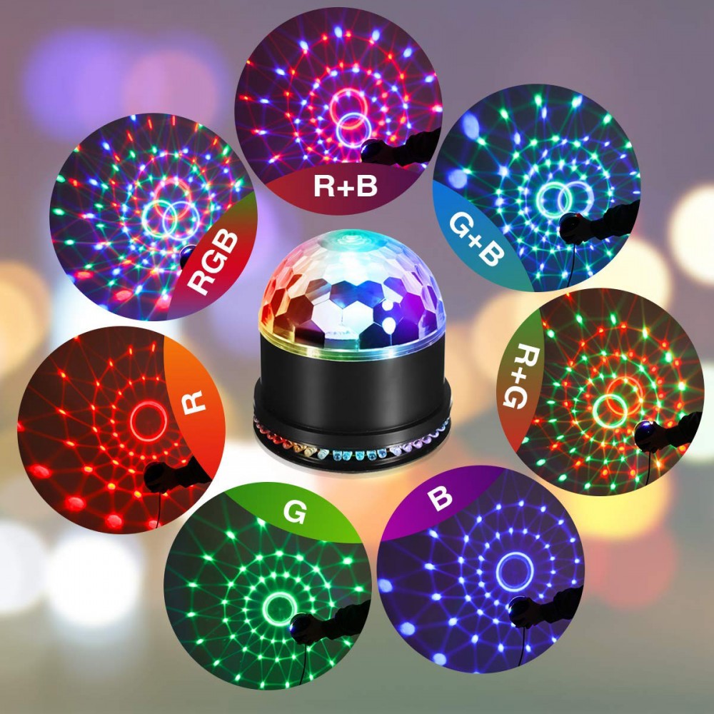 Projektor Discolampe Lichteffekte Musikspieler Magic Discokugel
