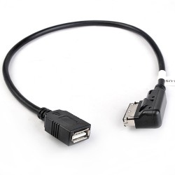 AMI MMI USB Adapter Kabel Audi Adapter Zubehör MEDIA-IN auf USB Geräte Interface Multimediabuchse für Audi A3 A4 A5 A6 A8 Q5 Q7 R8