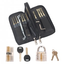 Lockpicking Vorhängeschlösser Lock Pick 31pcs mit Tasche für Anfänger