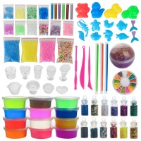 DIY Slime kit-Kinder Spielzeug,Schleim Selber Machen mit 12 Farben Clay Schlamm 