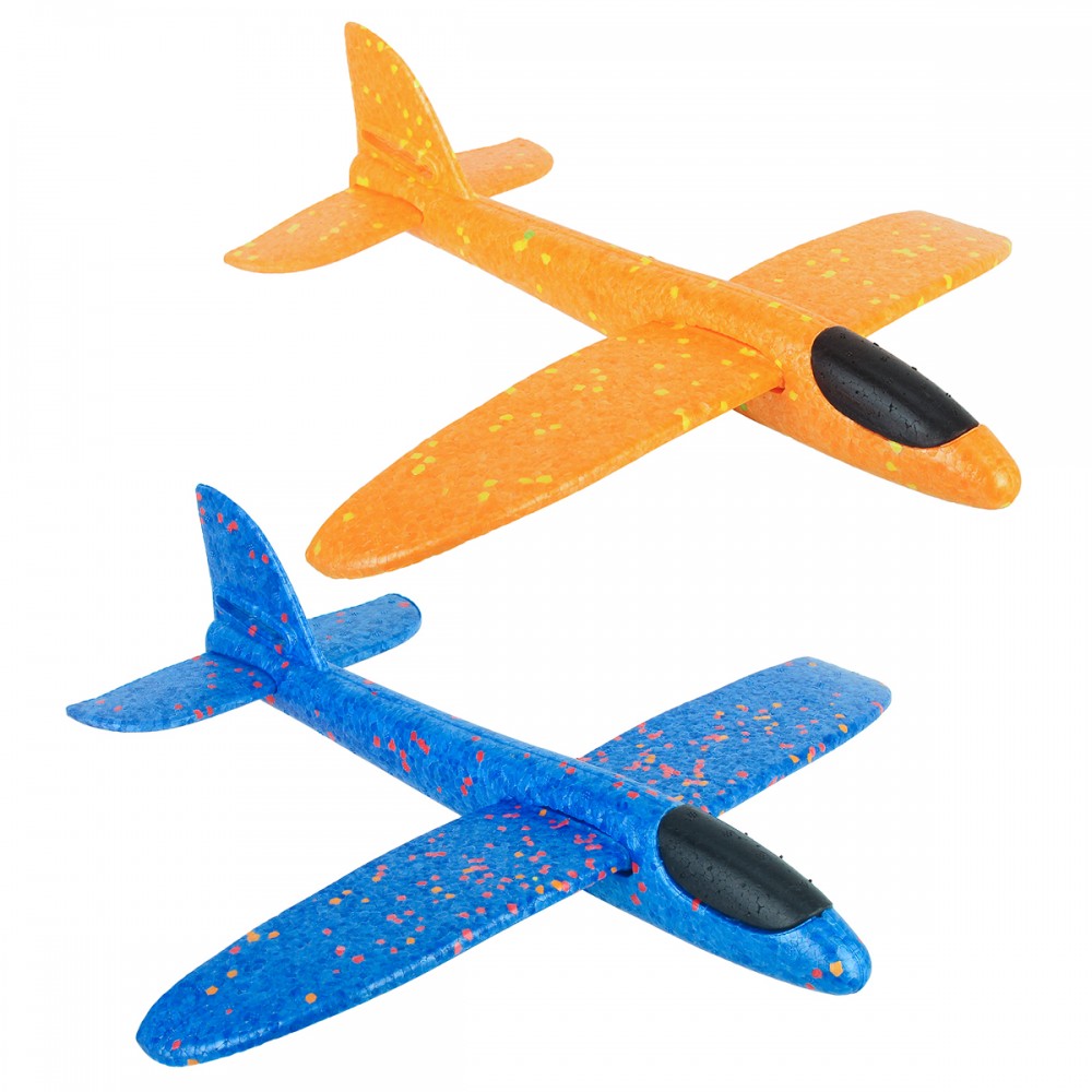 Kinder Flugzeug Spielzeug Outdoor Wurf Segelflugzeug Glider 36cm Orange 