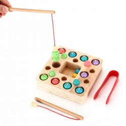 Holzspielzeug Angelspiel Montessori Angeln Kinderspielzeug für Kinder