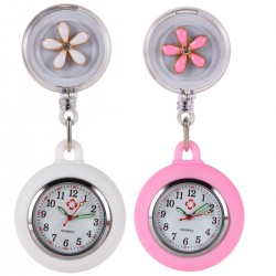 Krankenschwestern Uhren Nurses Fob Watch Hängende Taschenuhr Silikon Krankenschwestern Uhren Einziehbare Uhr Krankenschwester Uhren Kittel Ansteckuhren