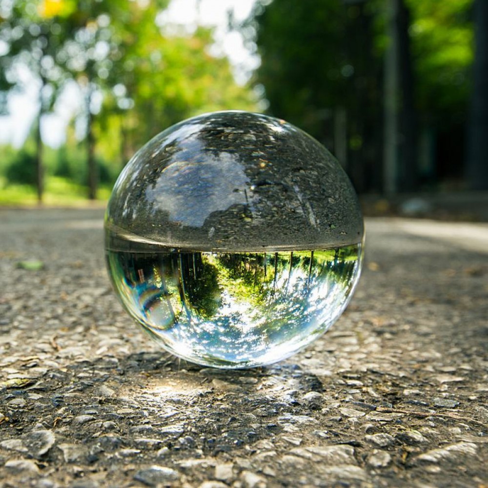 Kristallkugel Ball Wahrsager Glaskugel K9 80 100 mm Fotografie Objektiv Sphäre 