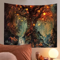 Wandbehang Wandtuch Wandteppich Multicolored Fantasy Tapisserie für Schlafzimmer Wohnzimmer