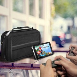 Tasche für Nintendo Switch/Switch OLED Harte Schutztasche für Nintendo Switch/Switch OLED Große Tasche Dock Tragetasche Schwarz