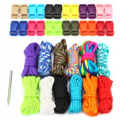 Paracord Seile Schnüre 12 Stück DIY Armband Bänder Set geeignet für Armbänder Schlüsselanhänger Hundehalsband