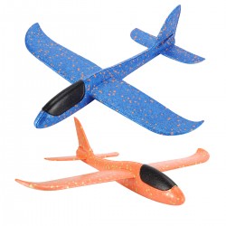 Segelflugzeug Flugzeug Spielzeug Kinder 2pcs 48cm Schaum Segelflugzeug Manuelles Wurfspiel Spaß Schaum Flugzeug Geburtstagsgeschenk Jungengeschenk