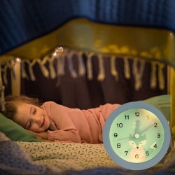 Wecker Kinder Analoger Kinderwecker mit Lautem Alarm Nachtlicht Snooze Batteriebetriebene Weckuh