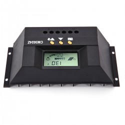 Solar Controller Solarladeregler 30A 12V/24V Solar Panel LCD Display