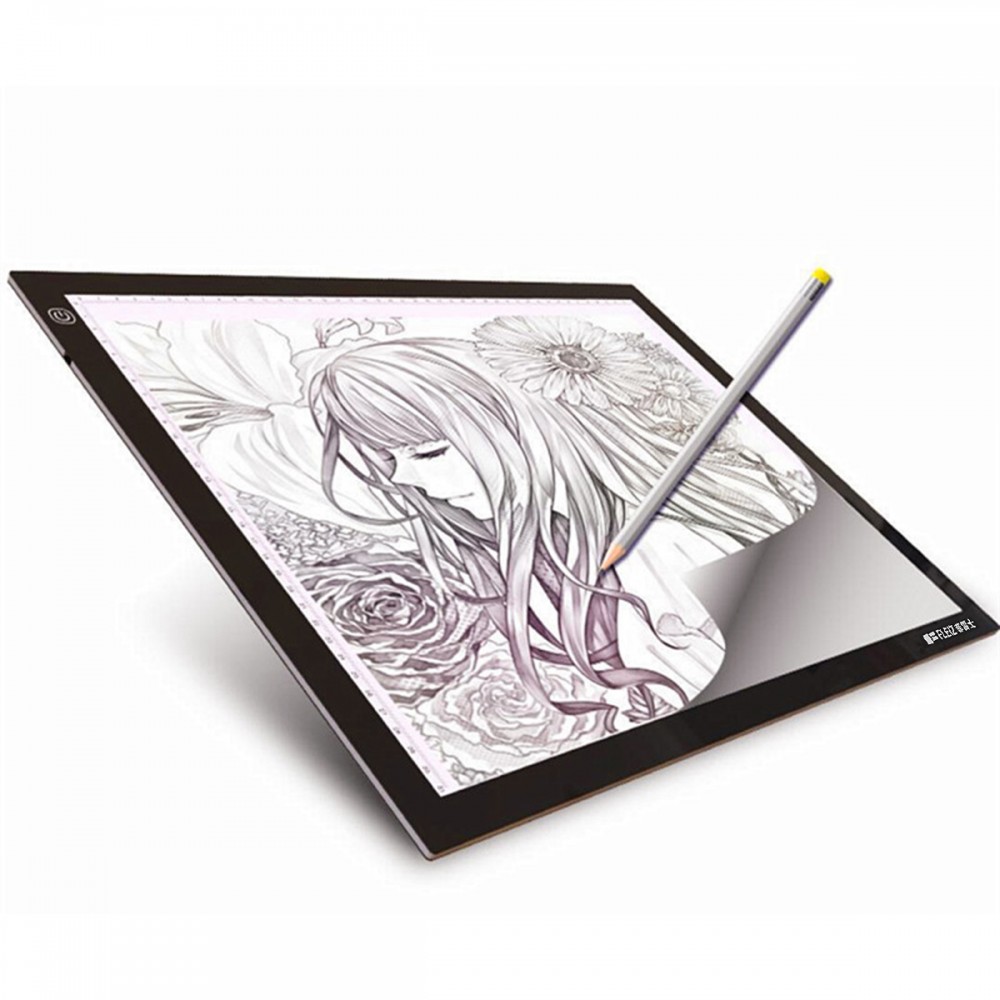 A4 LED Zeichenboard Pad für Sketch Drawing Sketchpad Zeichnen Malen Beleuchtung 