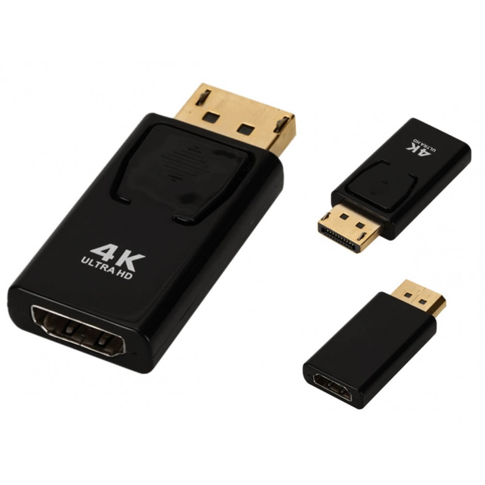 Displayport zu HDMI Adapter DP 1.2 Konverter UltraHD 1080p 4K Audioübertragung 