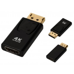 DisplayPort auf HDMI Buchse Adapter Stecker, DisplayPort to HDMI DP zu HDMI Konverter vergoldet kompatibel mit Computer Desktop Labtop PC Monitor HDTV