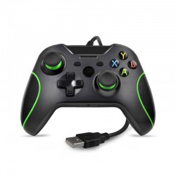 Wired Controller für Xbox One,  Xbox One Wired Controller schwarz Dual Vibration Joystick Ergonomie Gamepad für Xbox One / One S / One X / Windows 7/8/10