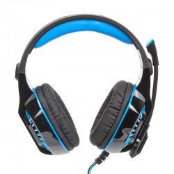 Gaming Kopfhörer Headset mit Mikrofon LED Licht PS4 Xbox One PC Blau