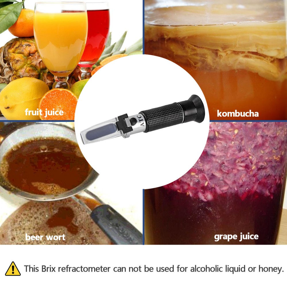Refraktometer Handrefraktometer 0-32% Brix Zuckergehalt Frucht
